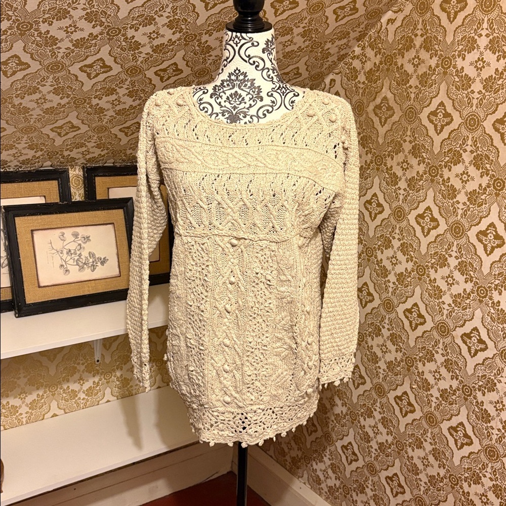Boho Silk Knit Sweater